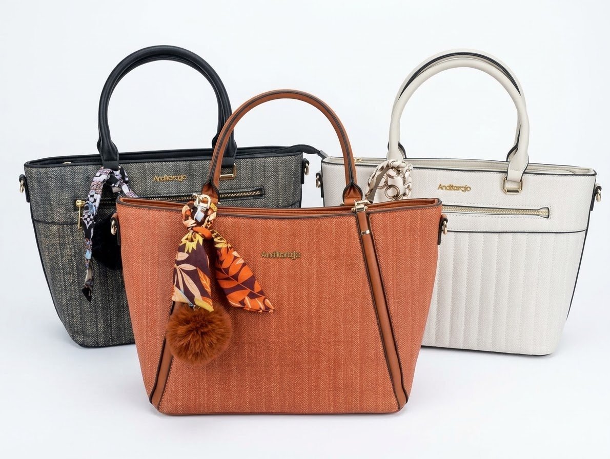 Carteras Tote Colores. Marroquinería. Punto Aparte
