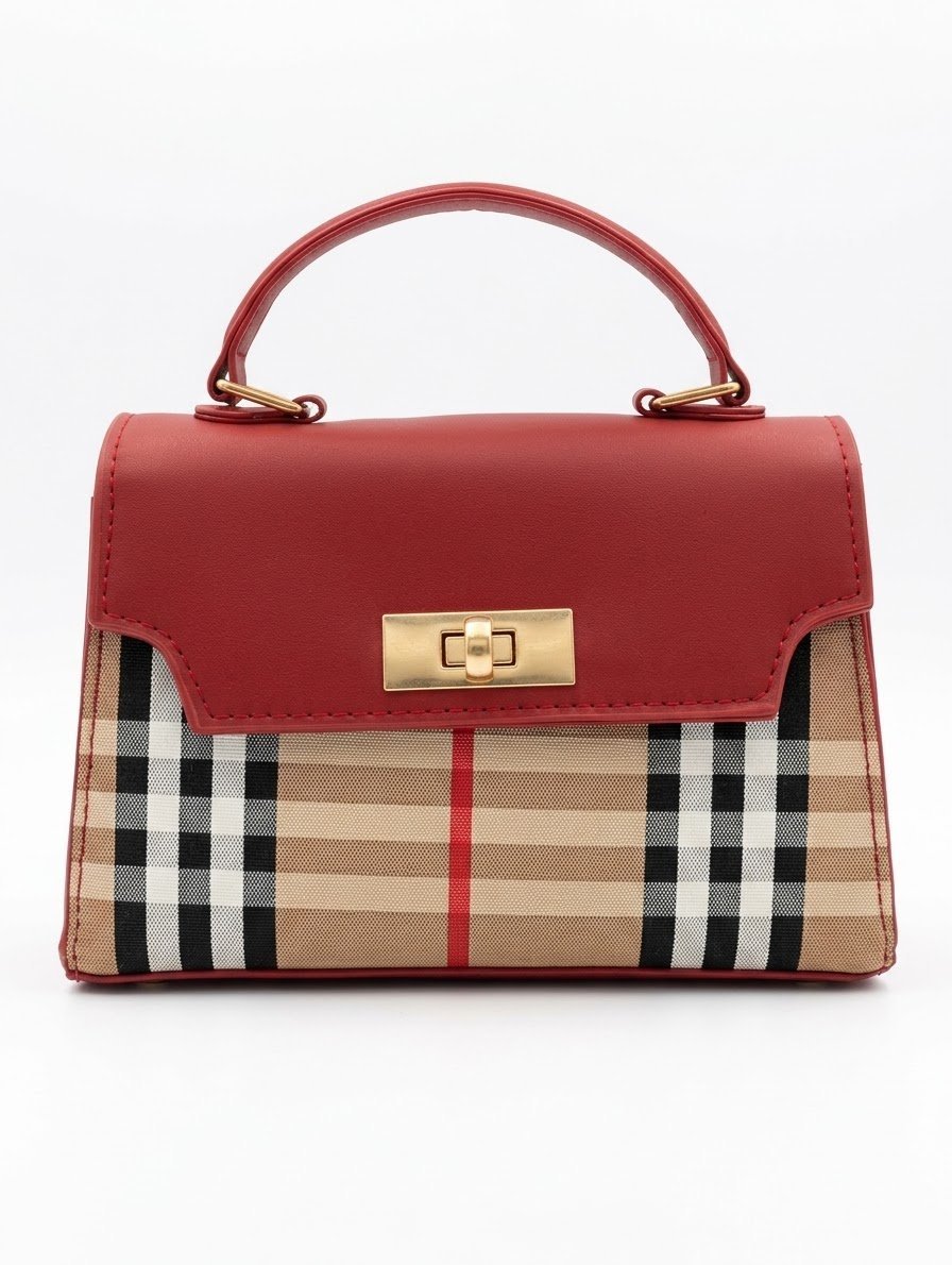 Cartera Escocesa Roja. Marroquinería. Punto Aparte