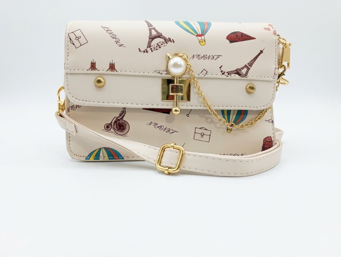 Cartera Estampa París. Marroquinería. Punto Aparte