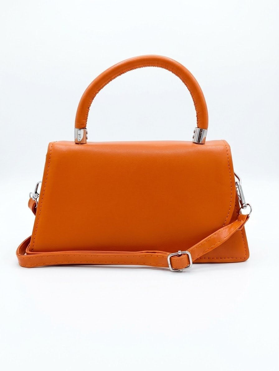 Cartera Mini Naranja. Marroquinería. Punto Aparte