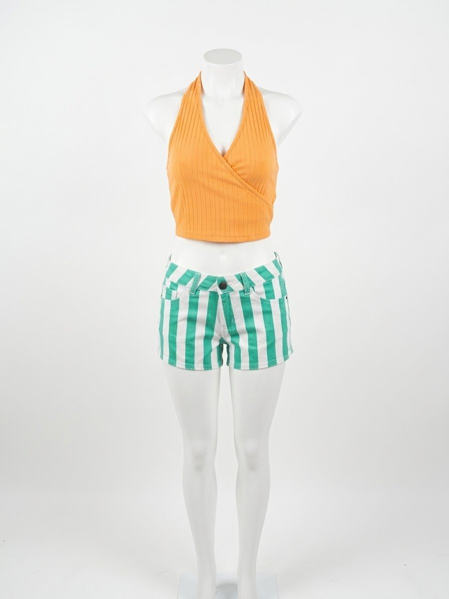 Short Rayado. Indumentaria. Punto Aparte