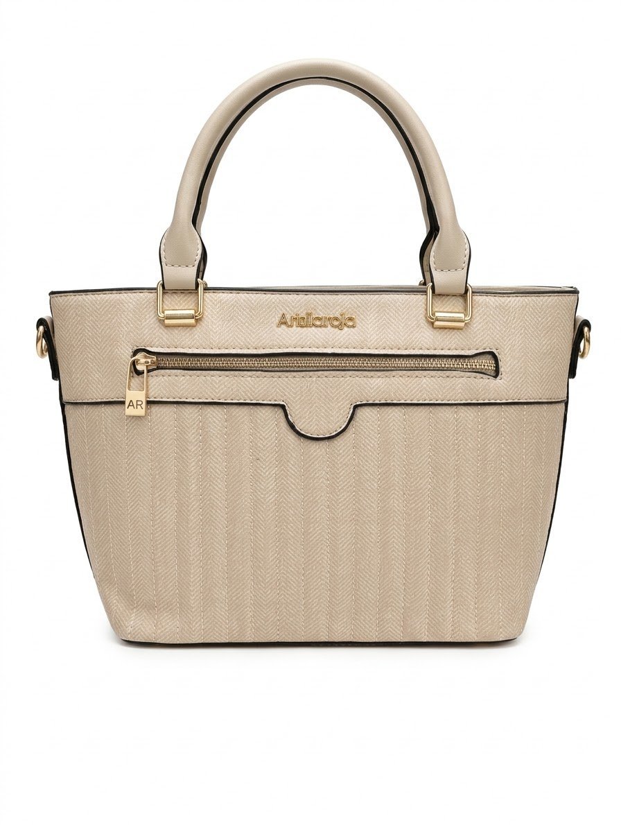 Cartera Beige Mediana. Marroquinería. Punto Aparte