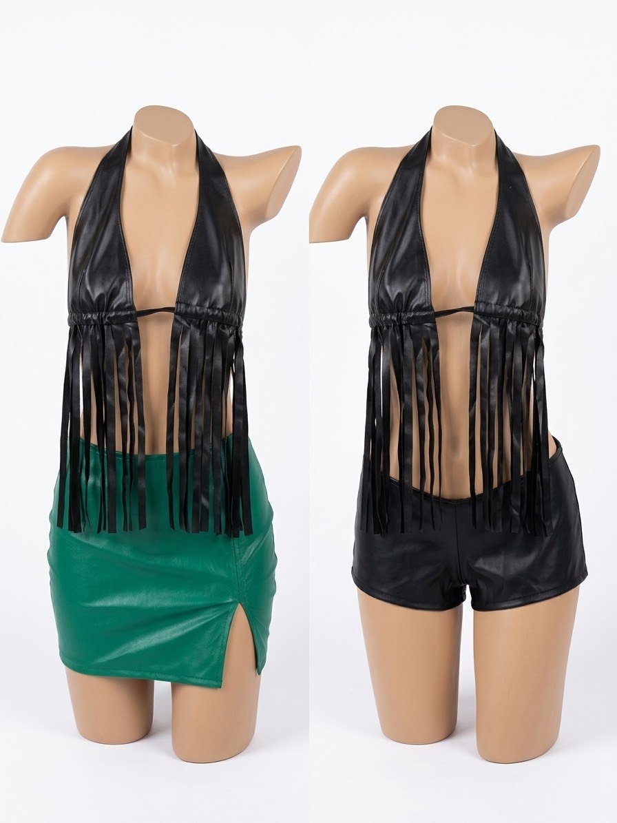 Top Flecos Negro. Indumentaria. Punto Aparte